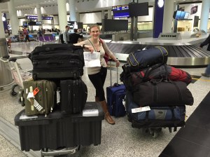 I let onlookers know we were spending a long weekend in Hong Kong. Oh, and my trusty spreadsheet proved very helpful after 20+ hours of travel. 